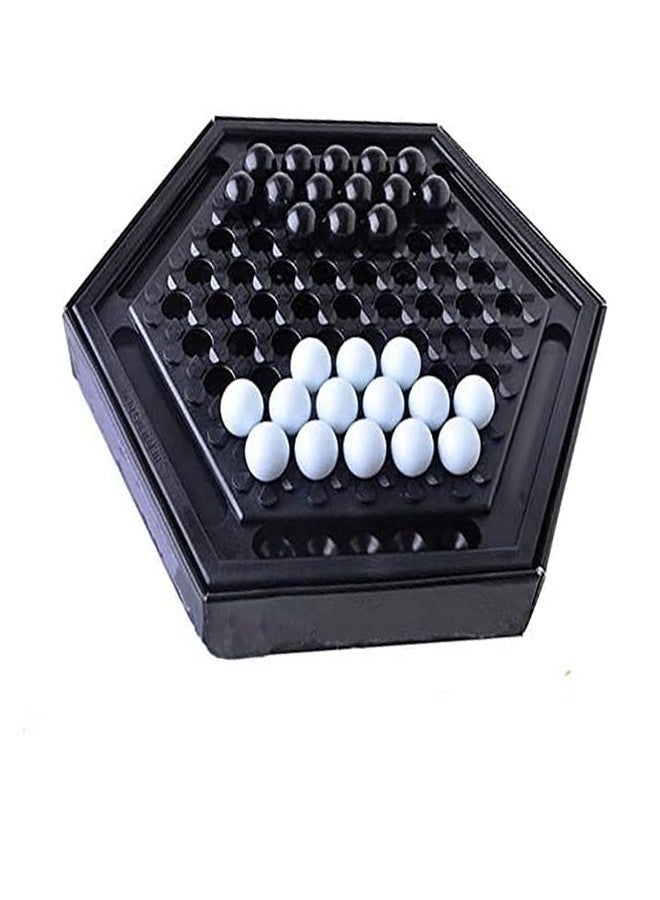 lycss Chess Sets Board Game - Abalone Family Strategy Game for Adult, Desktop Home Marble Chess Game Set for Intellectual Development, Table Games & Party Fun - Image 2